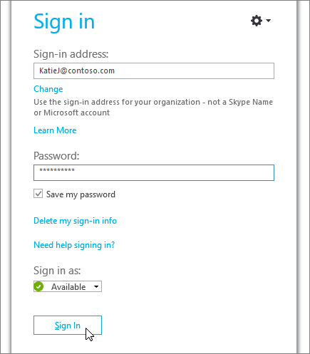 skype for business mac client no longer login